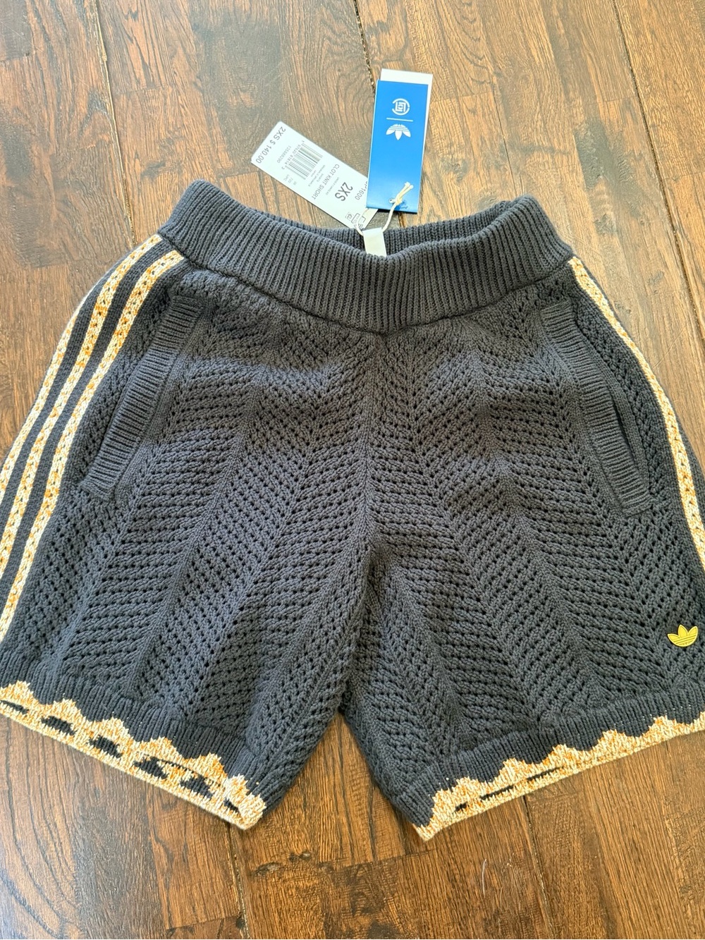 adidas CLOT Crochet Edison Chen Carbon Knit Shorts NWT Unisex